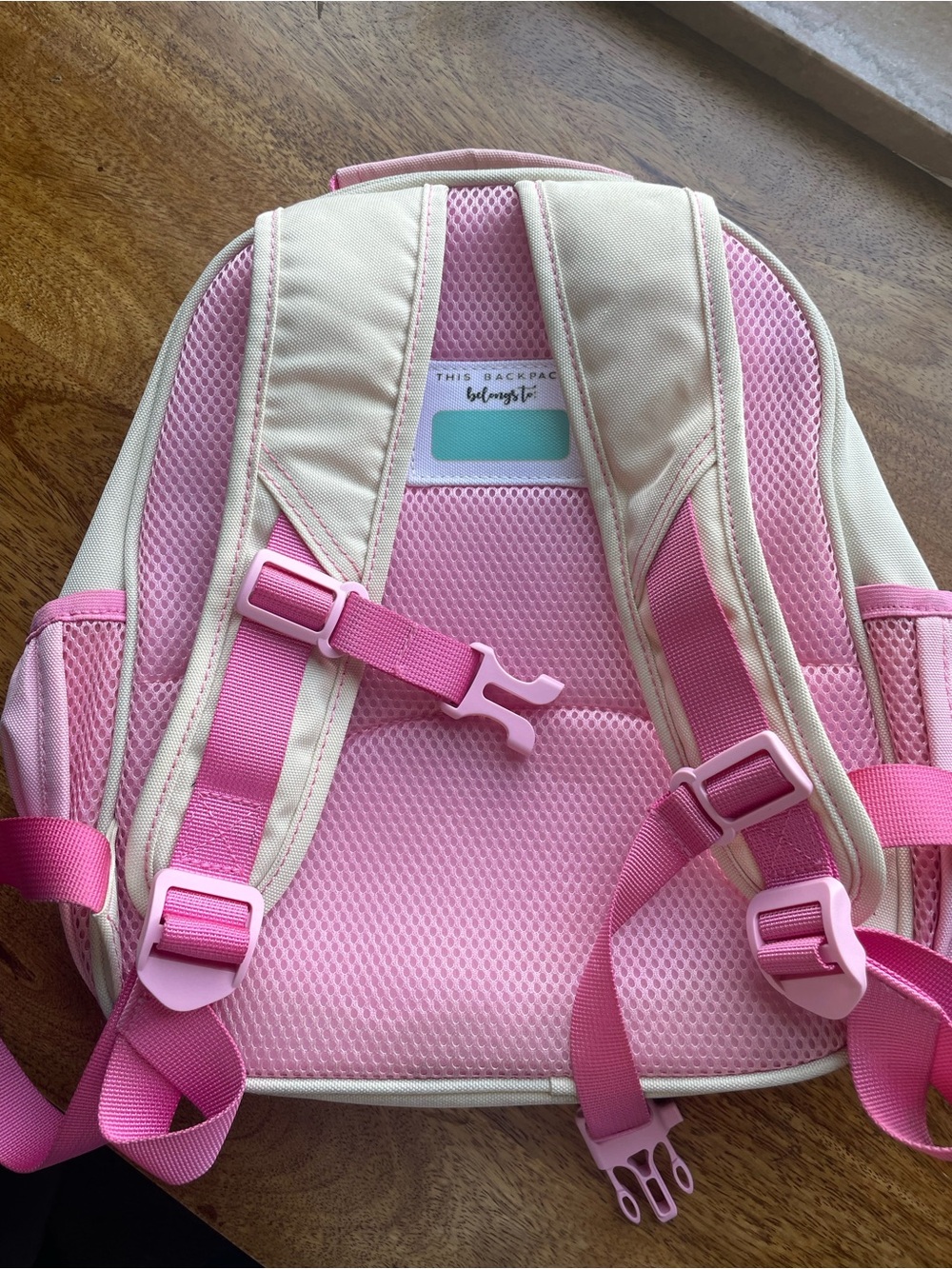 Pink & Cream Little Girls Mini Backpack - Picture 2 of 9